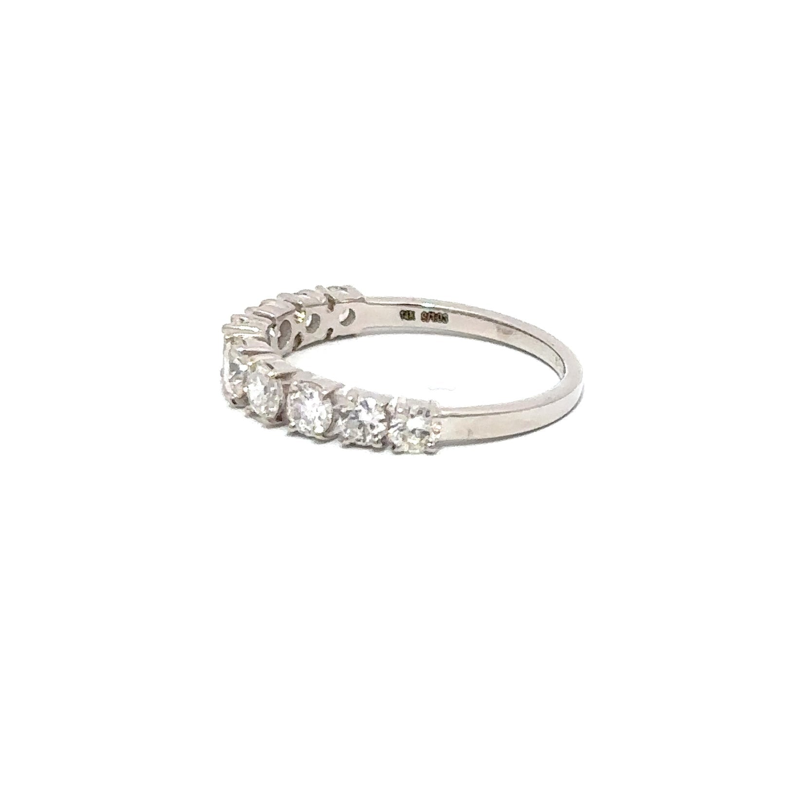 Half Eternity Band in Diamonds and White Gold