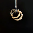 Diamond Huggies in Yellow Gold