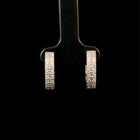 Double-Row Pavé Set Diamond Huggies