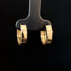 Double-Row Pavé Set Diamond Huggies