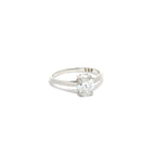 Diamond ring on a white background