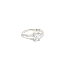 Diamond ring on a white background