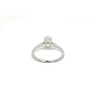 1 Carat Oval Diamond Ring in White Gold