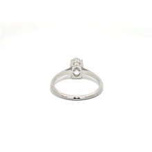 1 Carat Oval Diamond Ring in White Gold