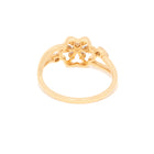 Floral Ring in Gold and Diamonds